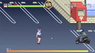 BijinKeisatsuHotCop [Pixel Hentai Game] Ep1 Policewoman fucked by punk on a motocycle