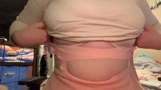 playing with my big tits :)