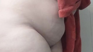 Toweling off after my shower