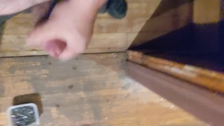 Sneaking some cum 