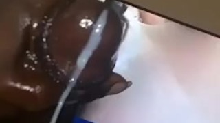 BBC hard cum after edging 