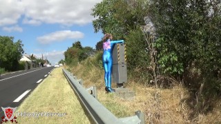 Samus Aran checks the speed camera