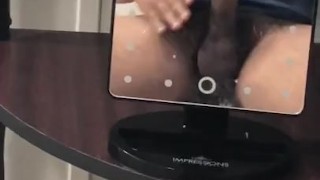 Mirror handjob