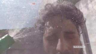 TEASER | Hose bath in the backyard leaves cock cumshot wet