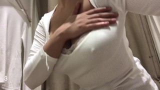 Help me choose a blouse please:) Big natural tits in fitting room compilation