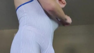 Sexy Leotard Striptease fun Anal Terror