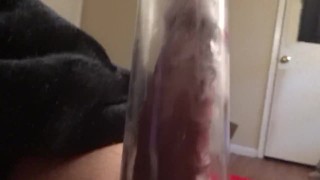 Playing with my dick pump