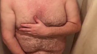 Jacking off in the shower