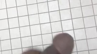 Got horny at work ran to the bathroom to cum