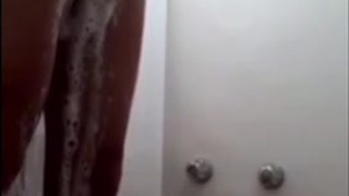 Stroking in the shower 