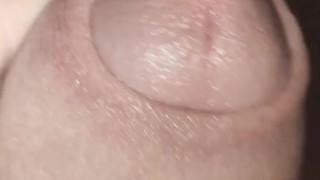 Foreskin play close up zoom