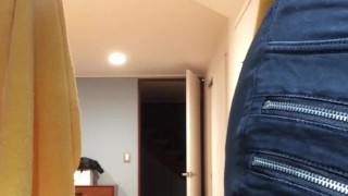 Domina's Tight Ass (trans, crossdress, fetish, pantyhose, transformation, female mask, mask, wig)