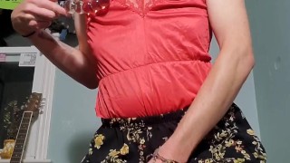 Emo sissy femboy cums hard 