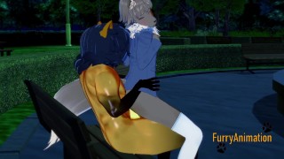 Furry Yaoi Hentai 3D - Horse with big Dick Fucks cute Gray Fox