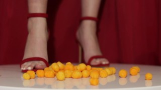 Stomping out 45 cheese balls