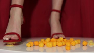 Stomping out 45 cheese balls