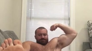 Big Dick Musclebear Jerks Huge Dick & Prepares To Cum OnlyfansBeefBeast Hot Alpha Blows Huge Load