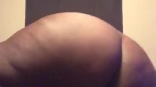 Bbw riding big dildo