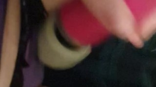 Buzzing myself with my Doxy whilst watching porn