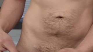 Quick morning jelq and jerking my thick uncut dick in my daddy's bathroom