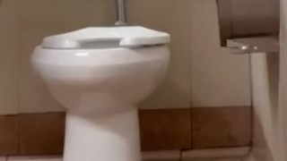 Quick piss miss the toilet