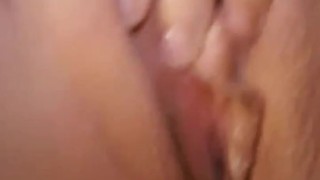 Trans man plays with bottom growth and pussy