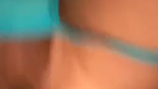 Teen twink riding huge dildo till he cums!