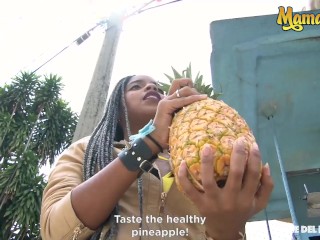 CarneDelMercado - Ana Ebano Big Ass Ebony Latina Colombiana Picked Up For Some Kinky Sex