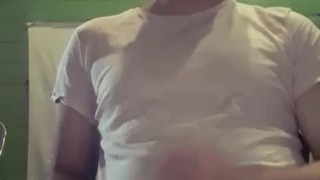 Horny sissy boy cumming