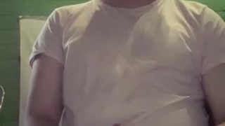 Horny sissy boy cumming