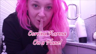 Corrina Karma on a Plane Teaser. Join the Mile High Club and Squirt with me!