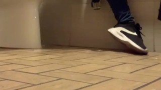 Quick pee off the side of the toilet