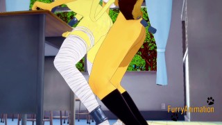 Furry Futanari Hentai 3D - Dog Futanari Fucks Egypt Cat Futanari