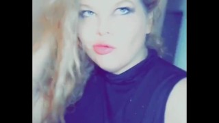 Snapchat compilation in boots, pantyhose, and a little black dress.