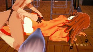 Furry Yaoi Hentai 3D - Naru (Fox) is fucked by a Dog