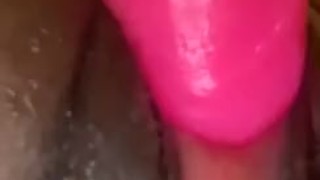 Black girl fucking dildo