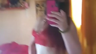 ShyyFxx colorada argentina culona tocandome frente al espejo para vos!