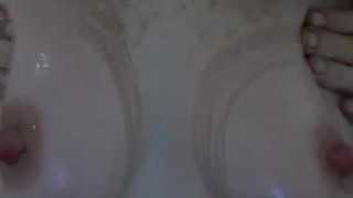 Painfully bound small breasts