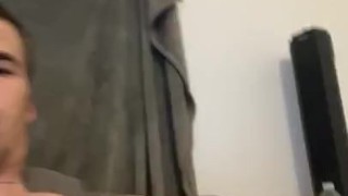 Strip tease and masturbation cum on myself