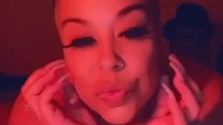 Fat ass RedBone Moving that ass around to music 