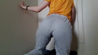 I wet myself in my gray pants
