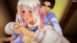 Rabbit Moe - Calls from Husband [3D Hentai, 4K, 60FPS, Uncensored]