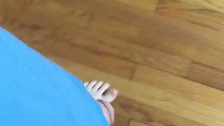 Walking around with dick out