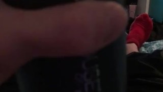 Rjohnson1226 using stroker to pleasure big hard cock