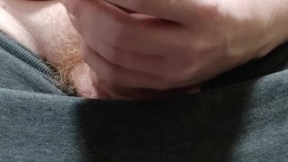 Pumping my big uncut ginger dick