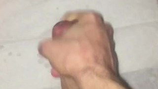 Jerking my big stiff Cock then I bust a nut