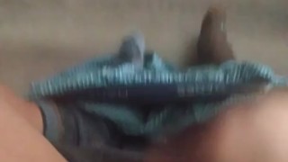 I had to let one go. Watch me get hard and cum!!