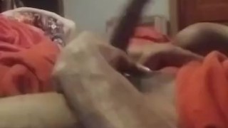 Jacking to my girl mama while girl in bed