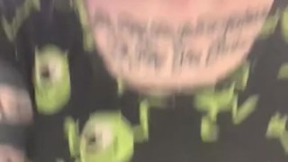 Goth tattooed altgirl PISS in public bathroom