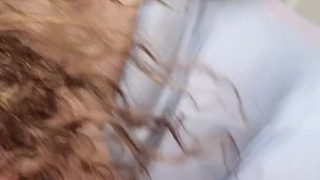 So horny early morning thick Puerto Rican slut milf water pressure orgasm 